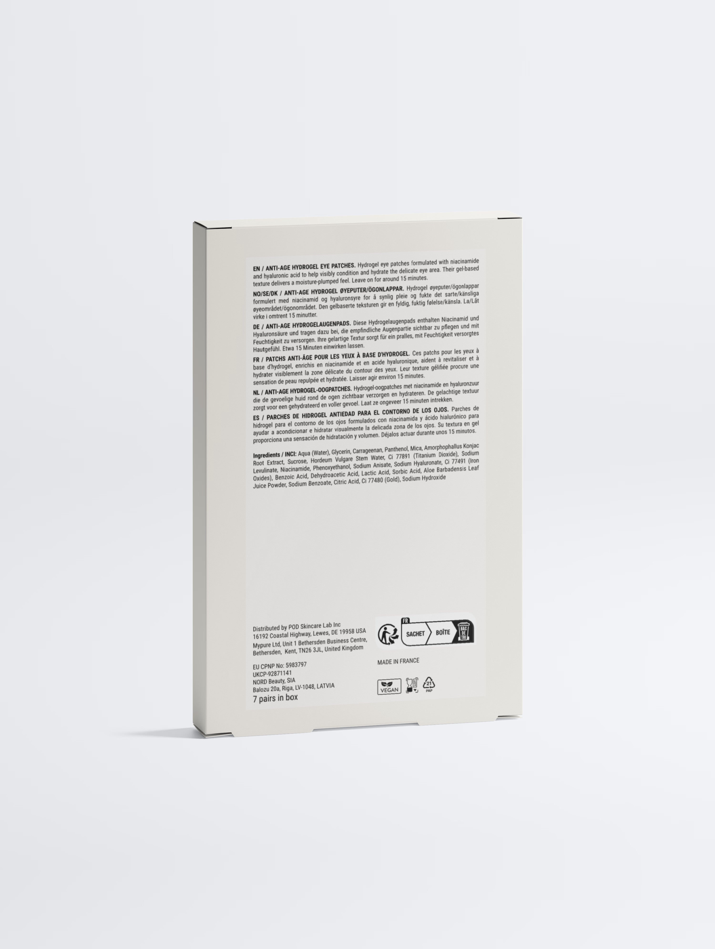 Anti-Age Hydrogel Eye Patches