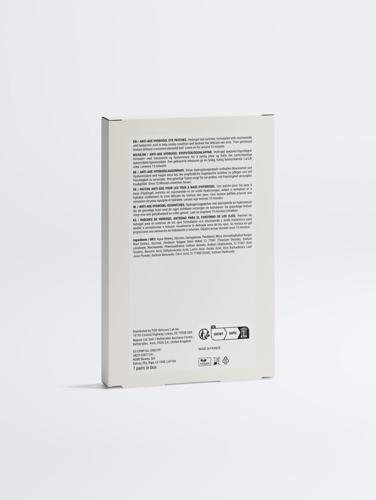 Anti-Age Hydrogel Eye Patches